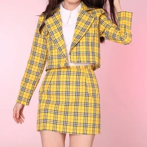 Cher Clueless yellow skirt suit Halloween costume